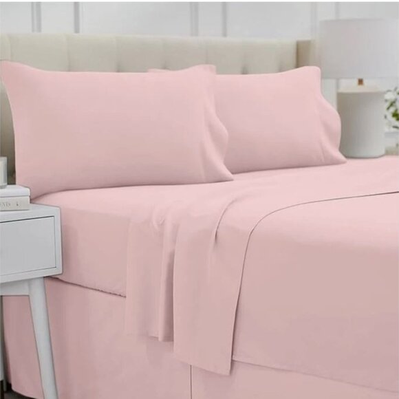 lalaLOOM Full Bed Sheet 4pc Set, Soft Microfiber, FULL, NEW - Picture 1 of 5